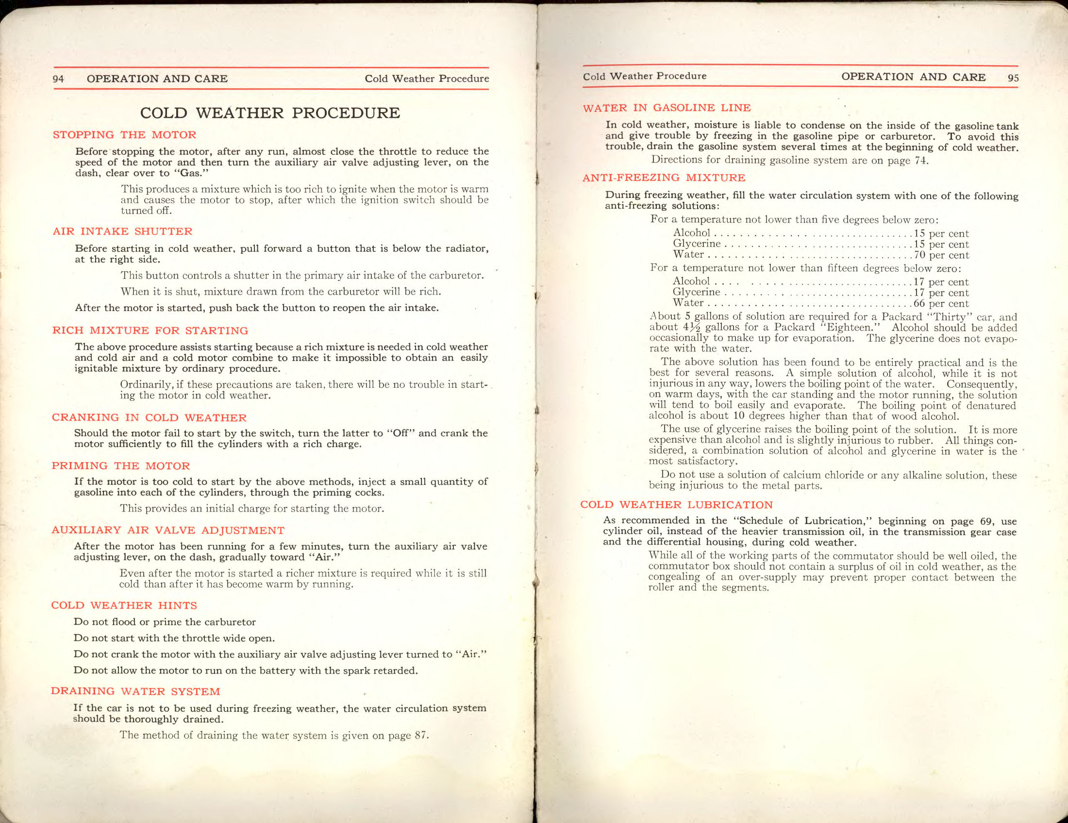 1911 Packard Owners Manual Page 14